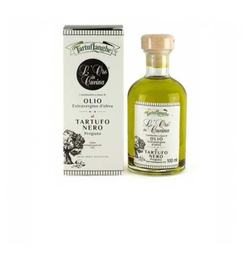 Extra virgin olive oil with black truffle 10 cl tartuflanghe