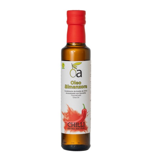 Aceite Oliva Virgen Extra Aromatizado Guindilla 250 ml Oleo Almanzora