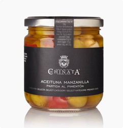 Split manzanilla olives with paprika 370 g la chinata