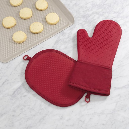Oxo red kitchen-silicone pot holder