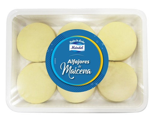 Alfajores Argentinos Maicena Bandejas 6 x 80 grs Mardel