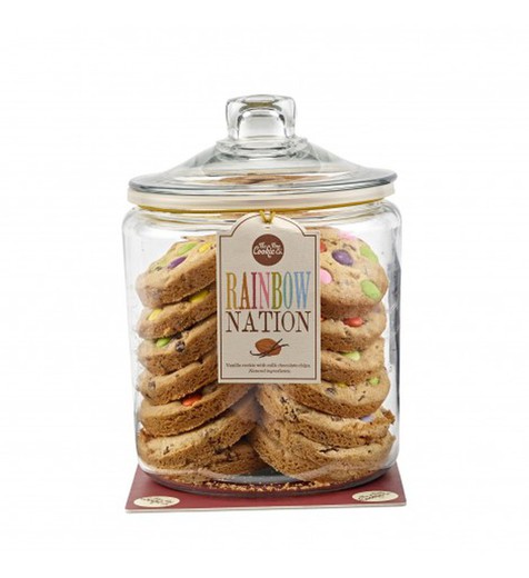 American cookies rainbow nation - æske 36 småkager 60 grs - 2,16 kg