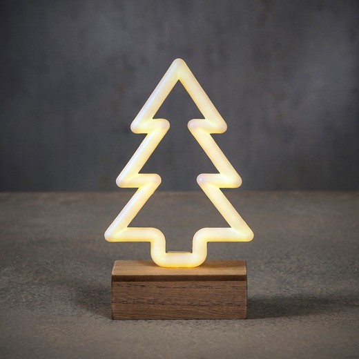 Arbol Neon Navidad para Pared 70 led a Pilas con Temporizador Edelmann