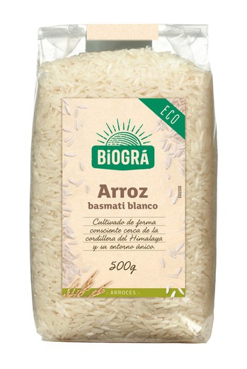 Arroz Basmati Blanco 500g Ecológico Biogra