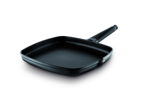 Castey grill avec poignée noire 22 x 22 cm