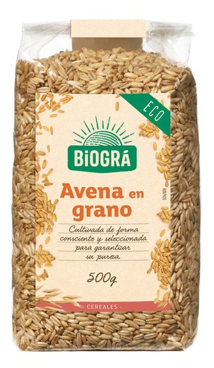Avena en grano 500g Granos Cereales Ecológicos Biogra