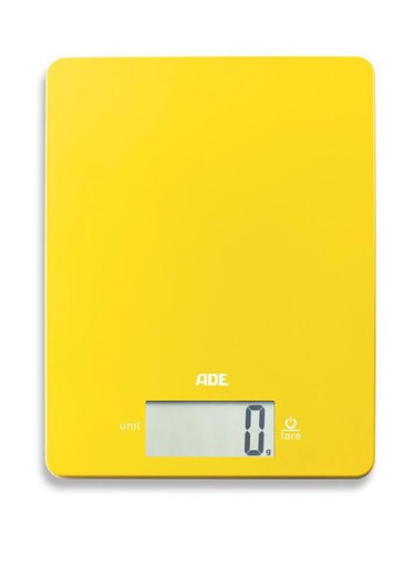 Kitchen scale digital leonie yellow ade