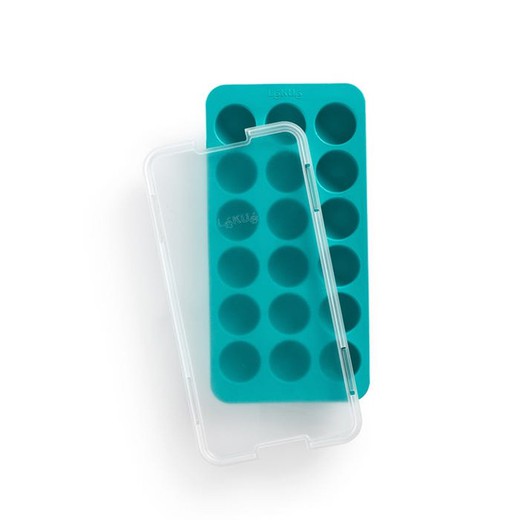 Turquoise round lekue ice cube tray