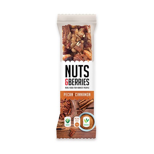 Nuts & berries cinnamon bar 30g bio ecological