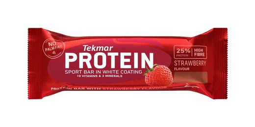 Μπάρα πρωτεΐνης φράουλας 60 gr πρωτεΐνη Tekmar