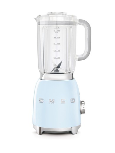 Liquidificador de vidro Smeg Retro Azul Pastel