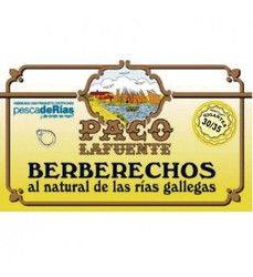 Berberechos al natural 30/35 pz paco lafuente ol120 g