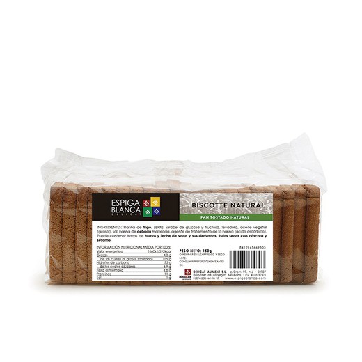 Biscottes naturales 150 grs