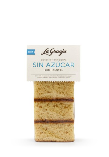 Pan di Spagna tradizionale senza zucchero al maltitolo 300g dietetico senza zuccheri aggiunti dell'azienda