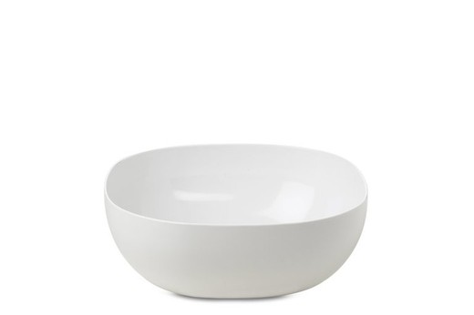 Bowl food serving bowl synthesis 2.5 l white