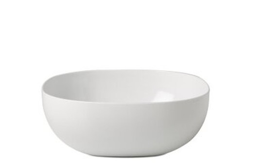 Bowl food serving bowl synthesis 4.0 l white