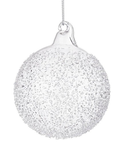 Bola de Navidad Cristal Arbol Transparente Diam 80 cms Hecho Mano Bizzotto