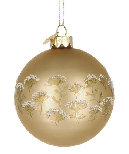 Bola de Navidad Cristal diseño Oro Diam 80 cms Hecho Mano Bizzotto