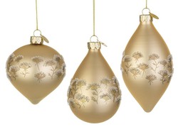 Bola de Navidad Cristal diseño Oro Surtidas Bizzotto