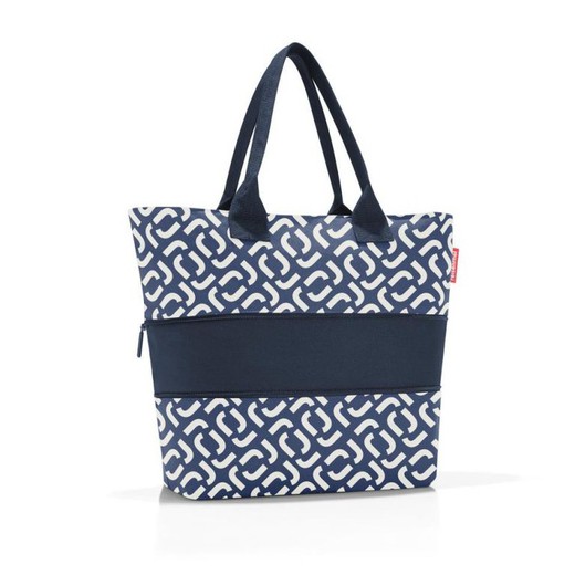 Expandable shopping bag e1 signature navy Reisenthel