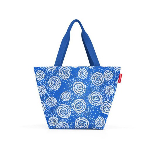 Shopping bag M batik strong blue Reisenthel