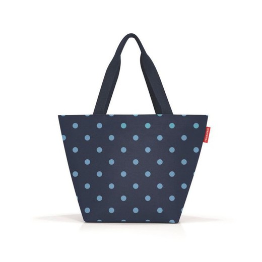 Shopping bag M mixed dots-blue Reisenthel