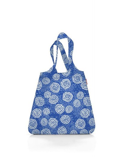 Mini maxi batik shopping bag strong blue Reisenthel