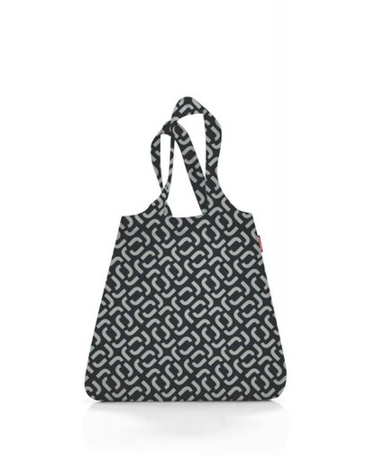 Mini maxi signature τσάντα για ψώνια μαύρη Reisenthel