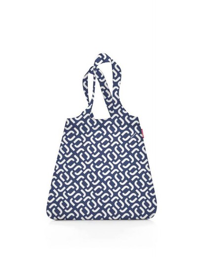Τσάντα για ψώνια με signature navy mini maxi Reisenthel