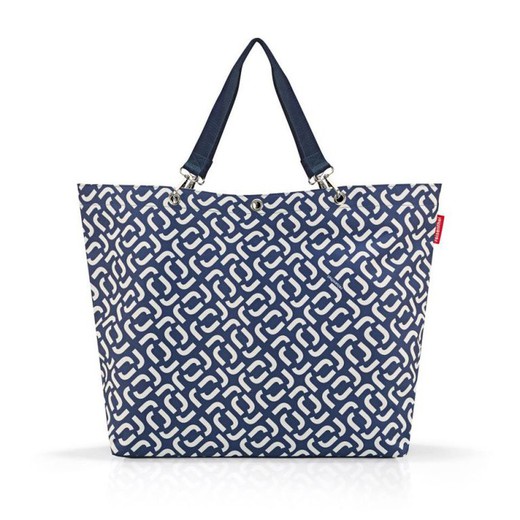 XL signature navy Reisenthel shopping bag