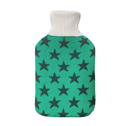 Garrafa de Água Quente Mimo 1,7l Estrelas Verdes Relax 20x32 cm