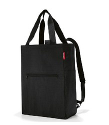 Τσάντα τσάντα πλάτης mini maxi 2 σε 1 μαύρο Reisenthel
