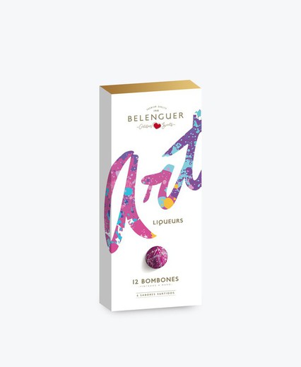 Belenguer Art Caixa de Chocolates Pintados à Mão 12 Licor 96 g
