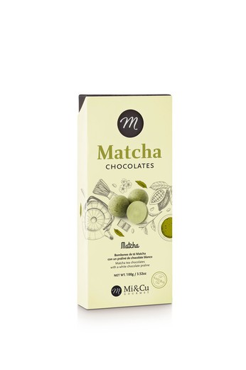 Σοκολάτες τσαγιού Matcha mi&cu 100 γρ