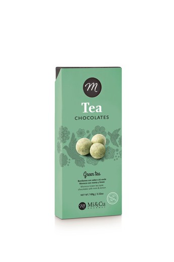 Green tea chocolates mi&cu 100 grs