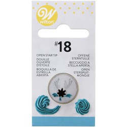 Boquilla decoración estrella num 18 wilton