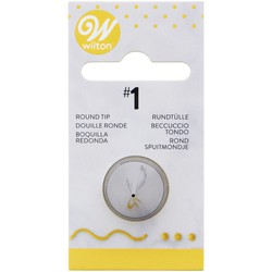 Boquilla decoración redonda núm 1 wilton
