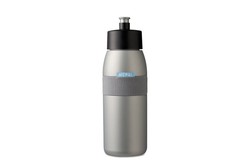 Sportvattenflaska ellips 500 ml - silver