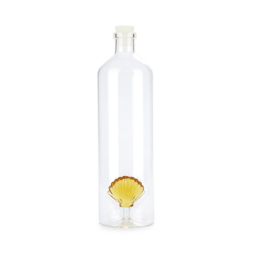 Botella Agua Diseño Concha amarillo 1.2 L Balvi Idea Regalo