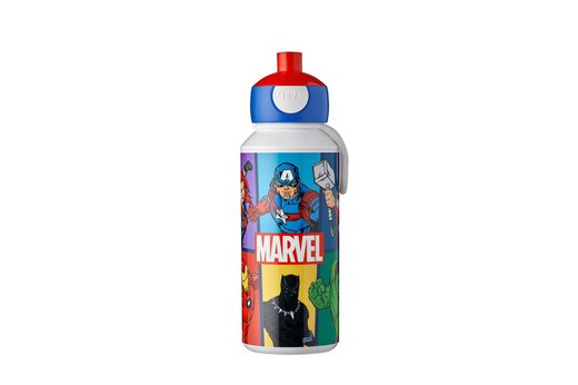 Garrafa de Água Infantil 400 ml Pop Up Mepal Campus Avengers Marvel