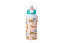 Botella Agua Infantil 400 ml Pop Up Mepal Campus Leopardo