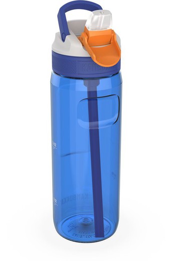 Botella con Caña Agua 750 ml Kambukka Lagoon Ultramarine