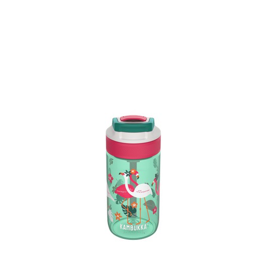 Vattenflaska för barn 400 ml Kambukka Lagoon Pink Flamingo