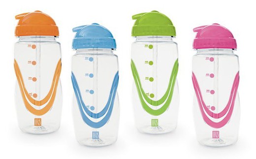 350 ml gratis BPA-fri børneflaske. 4 Iris farver