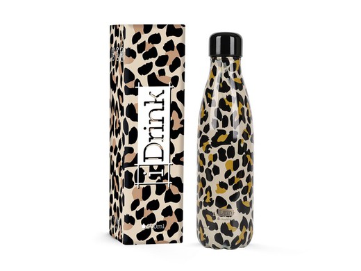 Thermal Bottle 500 ml leopard print I-Total
