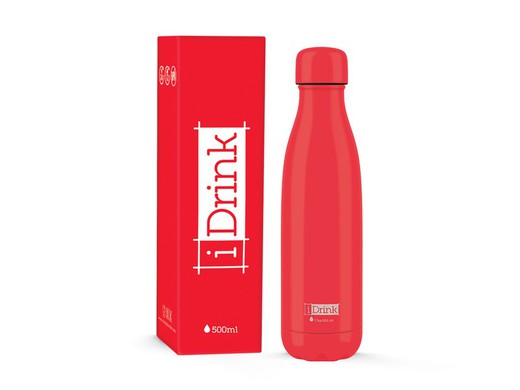 Bottiglia Termica 500 ml rossa I-Total