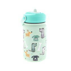 Botella Termo 330 ml Infantil con Pajita Mint Puppy Creative Story