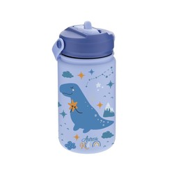 Botella Termo 330 ml Infantil con Pajita Sky Dino Creative Story