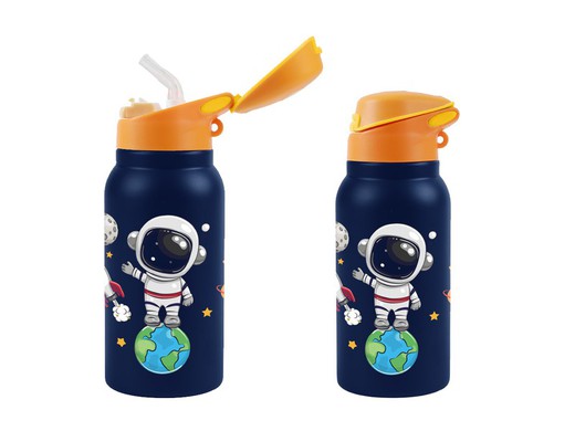 Botella Térmica 350 Ml Astronauta Con Tapa Regalo Itotal