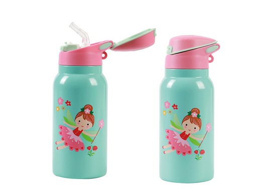 Botella Térmica 350 Ml Fairy Kids Con Tapa Regalo Itotal